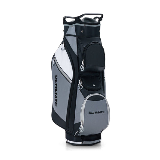14-Way Golf Cart Stand Bag with Waterproof Rain Hood Kids Crystal