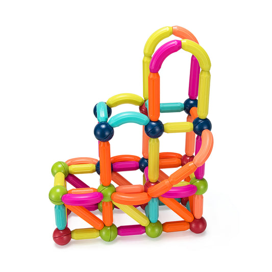 88 Pieces Magnetic Balls and Rods Set Building Blocks Set For Kids over 3 Years Kids Crystal