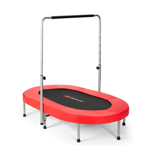 2-Person Foldable Mini Kids Fitness Rebounder Trampoline-Red Kids Crystal
