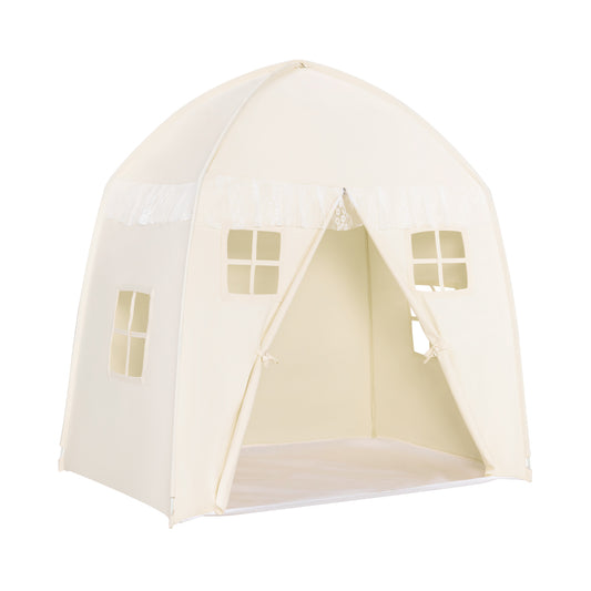 Portable Indoor Kids Play Castle Tent-White Kids Crystal
