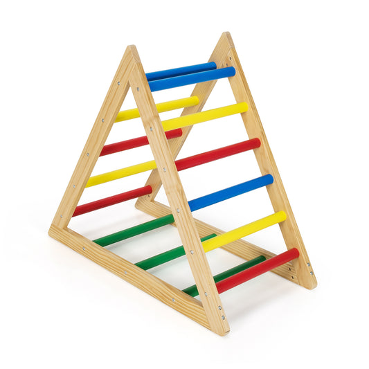 Climbing Triangle Ladder with 3 Levels for Kids-Multicolor Kids Crystal