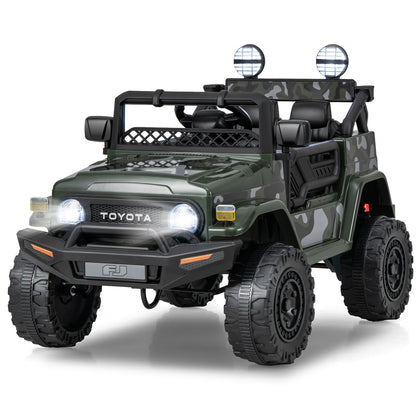12V 7Ah Licensed Toyota FJ Cruiser Electric Car with Remote Control-Camo