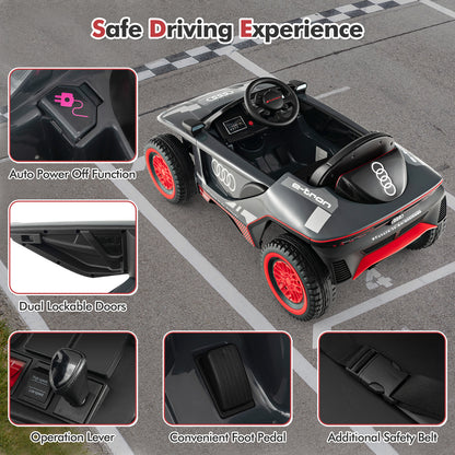 Licensed Audi Kids Ride On E-tron Racing Car-Gray