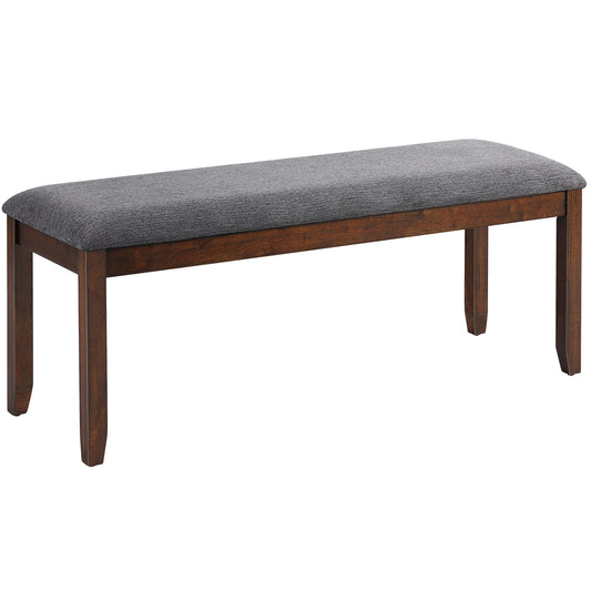 Upholstered Entryway Bench Footstool with Wood Legs Kids Crystal