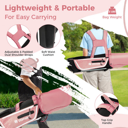 Junior Complete Golf Club Set for Kids with Rain Hood Right Hand Children Golf Age 8-10 Years Old-Pink