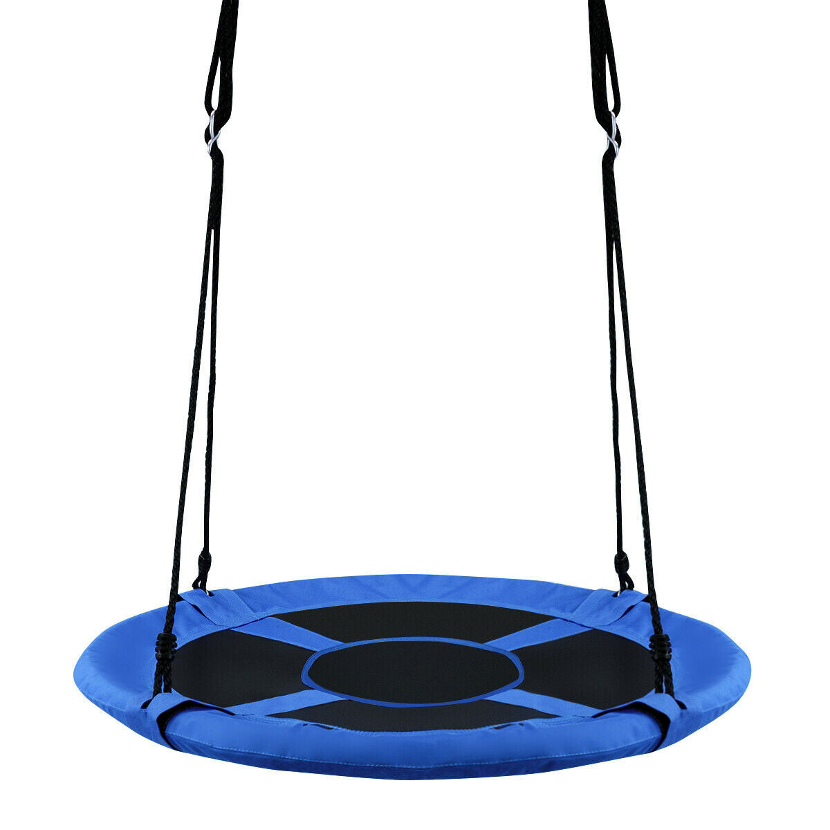40 Inch Flying Saucer Tree Swing Indoor Outdoor Play Set-Blue Kids Crystal