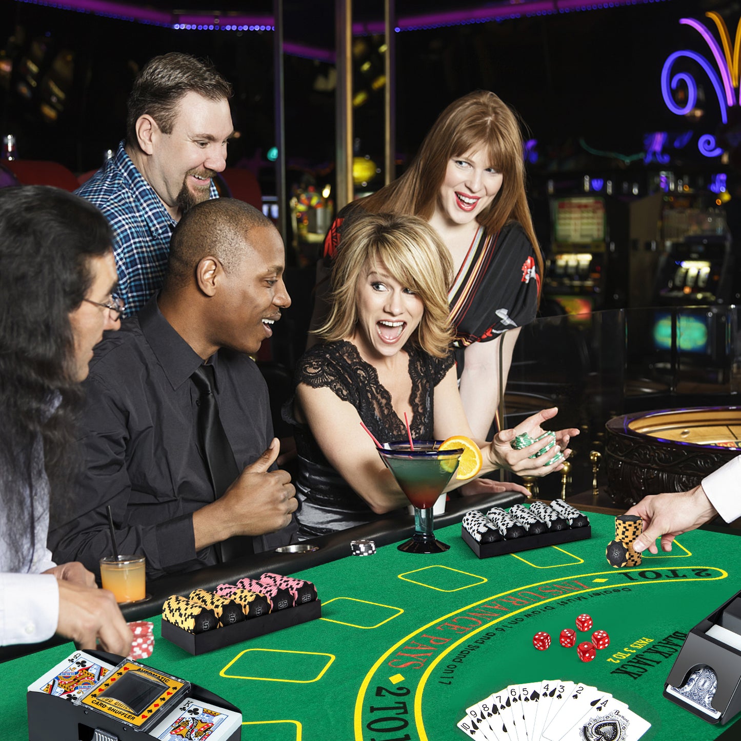 14 Gram Poker Chips 300 Pieces Casino Poker Chip Set-Black Kids Crystal
