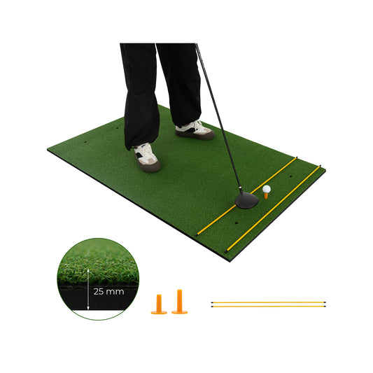 5 x 3 ft Artificial Turf Grass Practice Mat for Indoors and Outdoors-25mm Kids Crystal