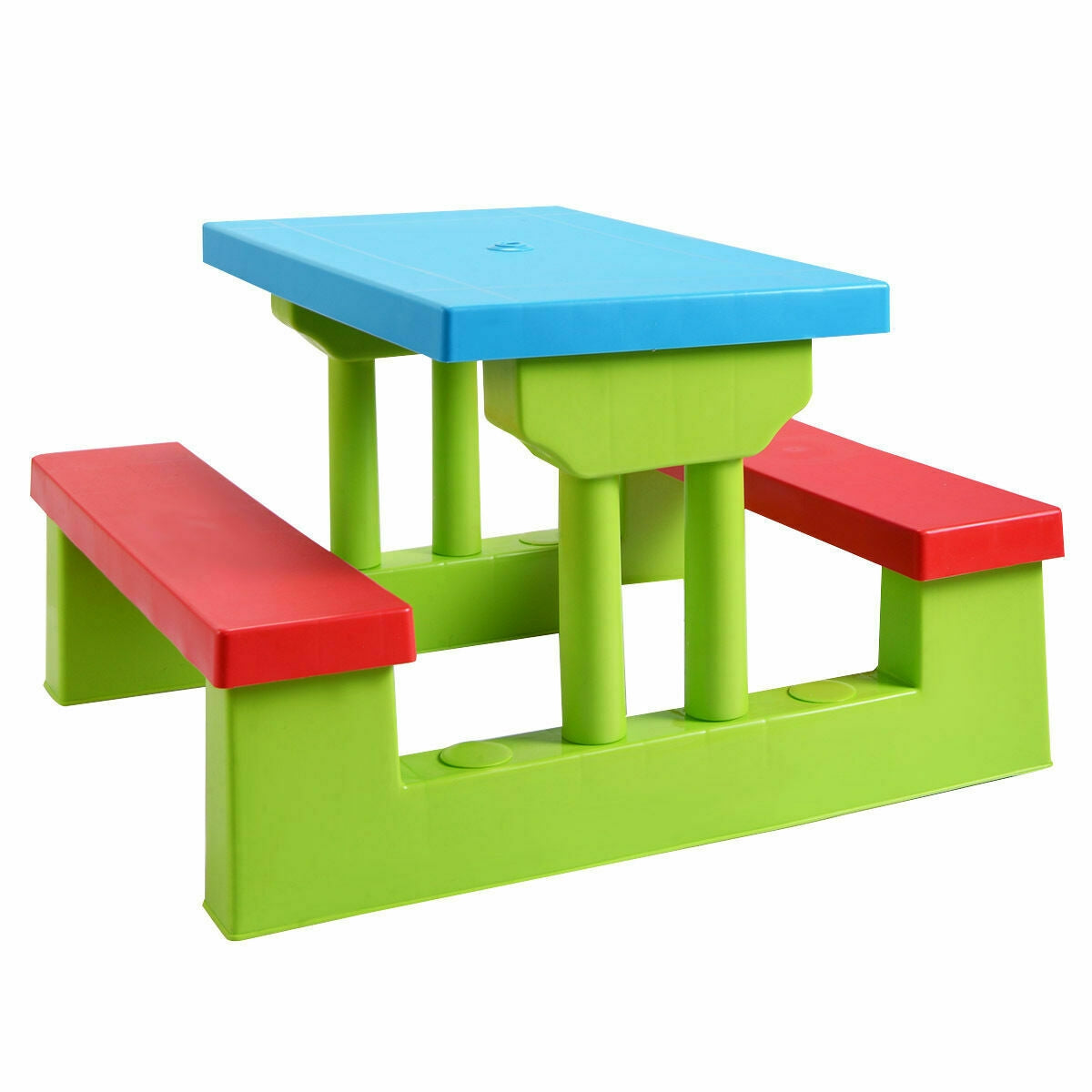 Kids Picnic Folding Table and Bench with Umbrella Kids Crystal