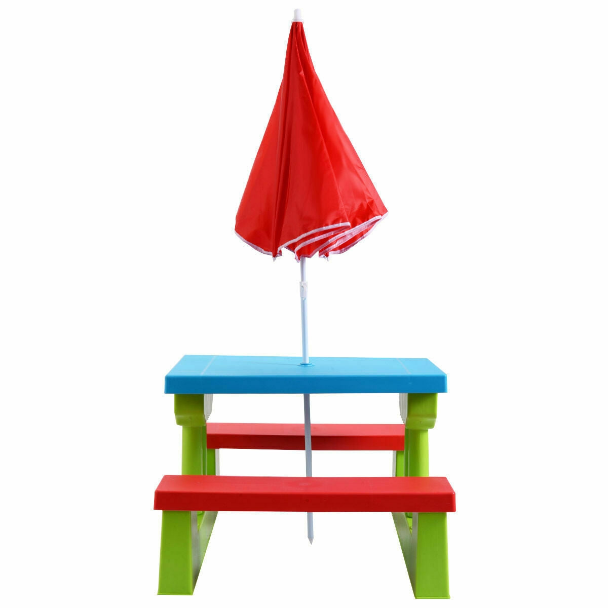 Kids Picnic Folding Table and Bench with Umbrella Kids Crystal