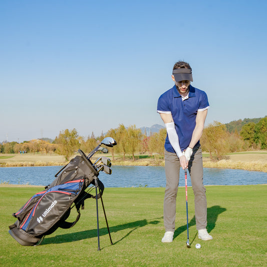 11 Pieces Complete Golf Club Package Set-Blue Kids Crystal