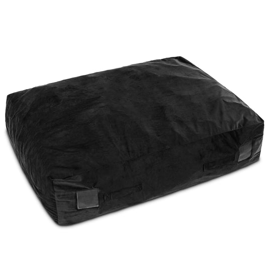 47 x 35.5 Inch Crash Pad Sensory Mat with Foam Blocks and Washable Cover-Black Kids Crystal