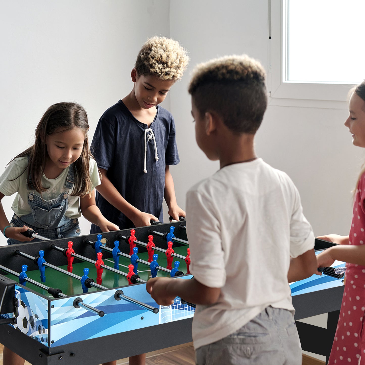 14-in-1 Combo Game Table Set Multi Game Table with Foosball Kids Crystal