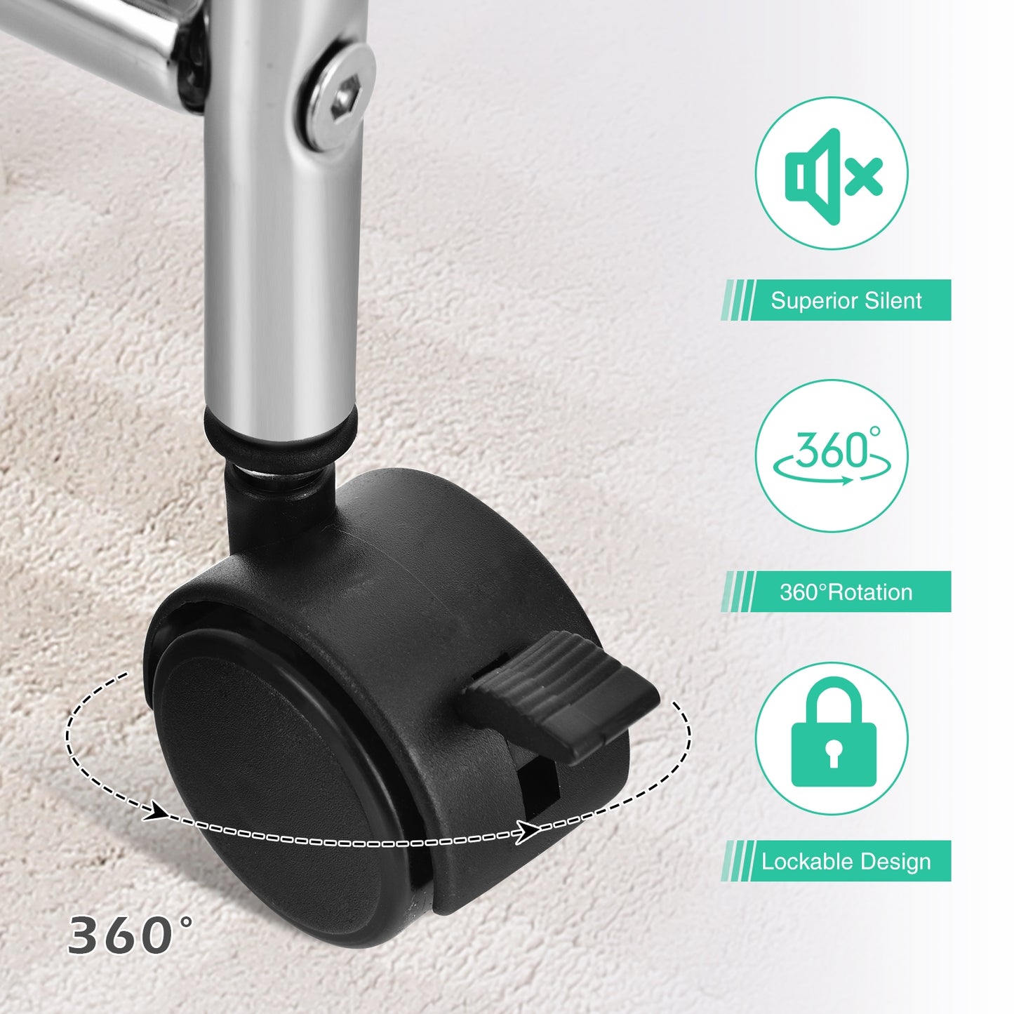 10 Drawer Rolling Storage Cart Organizer with 4 Universal Casters-Multicolor Kids Crystal