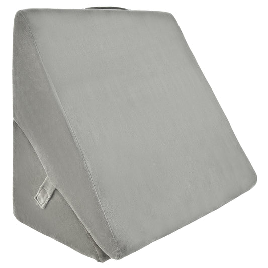Adjustable Memory Foam Reading Sleep Back Support Pillow-Gray Kids Crystal