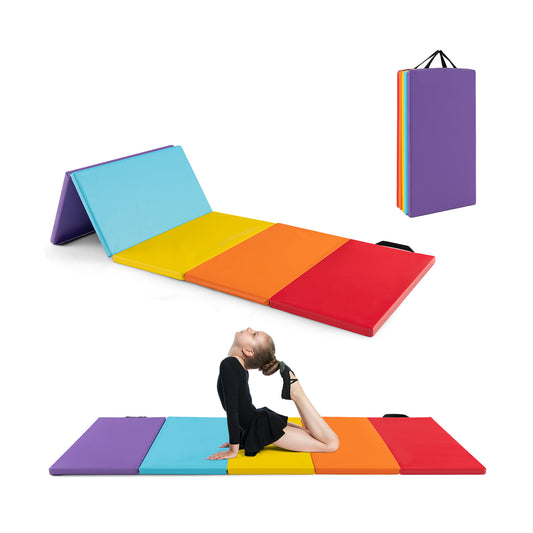5-Panel Folding Gymnastics Mat for Kids Kids Crystal
