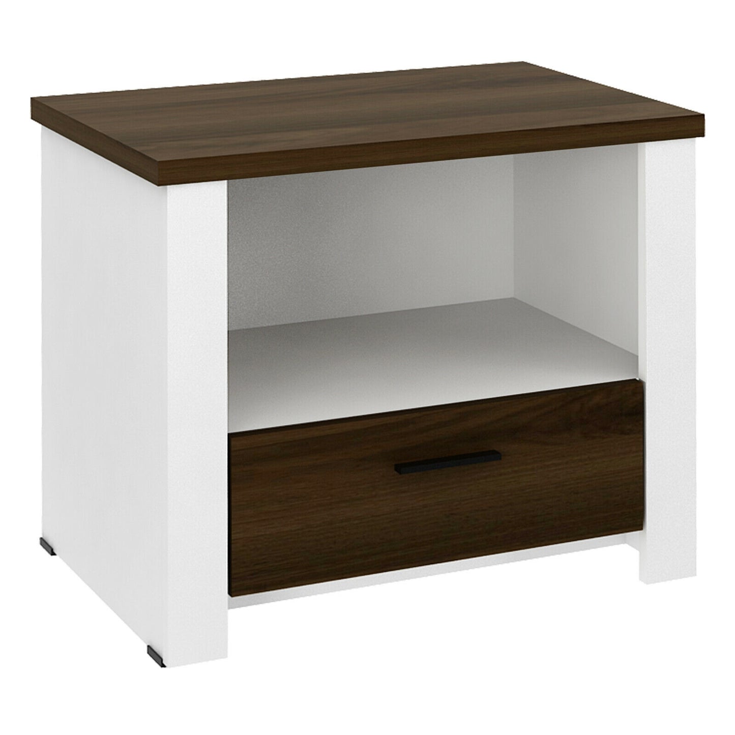 Accent Nightstand with Drawer and Open Shelf Kids Crystal