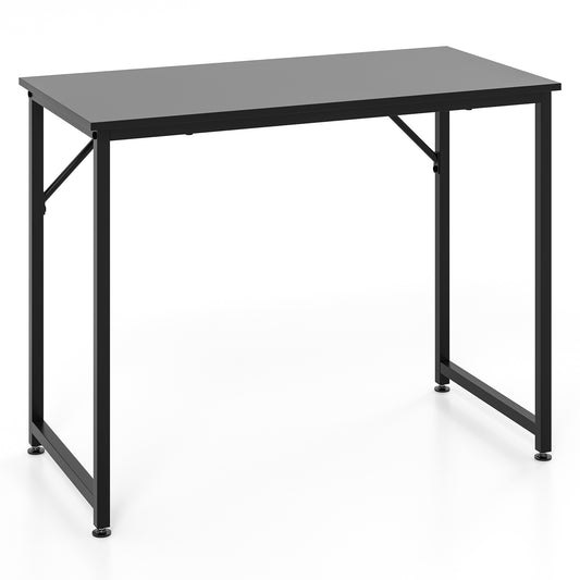 L Shaped Computer Desk and Writing Workstation for Home and Office-Black Kids Crystal