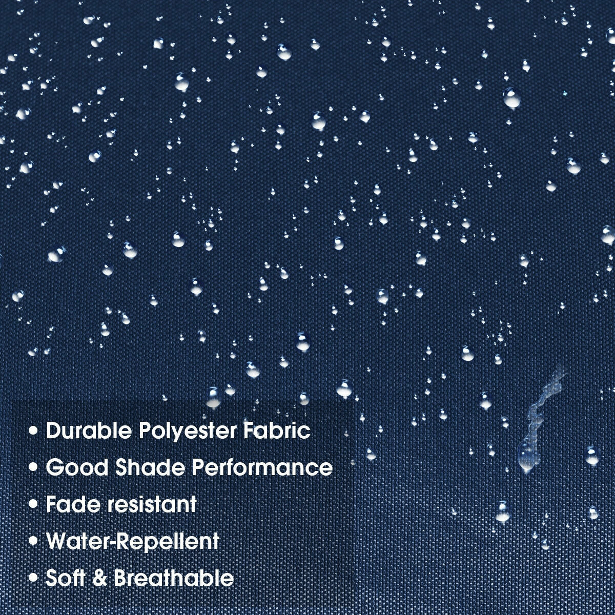 10ft 3 Tier Outdoor Patio Umbrella with Double Vented-Navy Kids Crystal