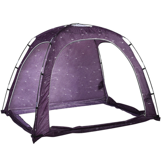 Portable Indoor Privacy Play Tent with Carry Bag for Kids and Adult Kids Crystal