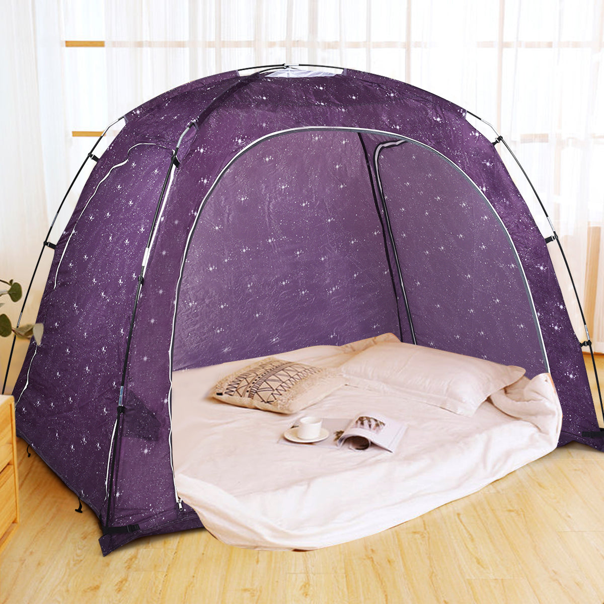 Portable Indoor Privacy Play Tent with Carry Bag for Kids and Adult Kids Crystal