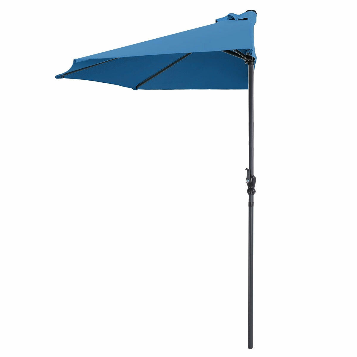 9Ft Patio Bistro Half Round Umbrella -Blue Kids Crystal