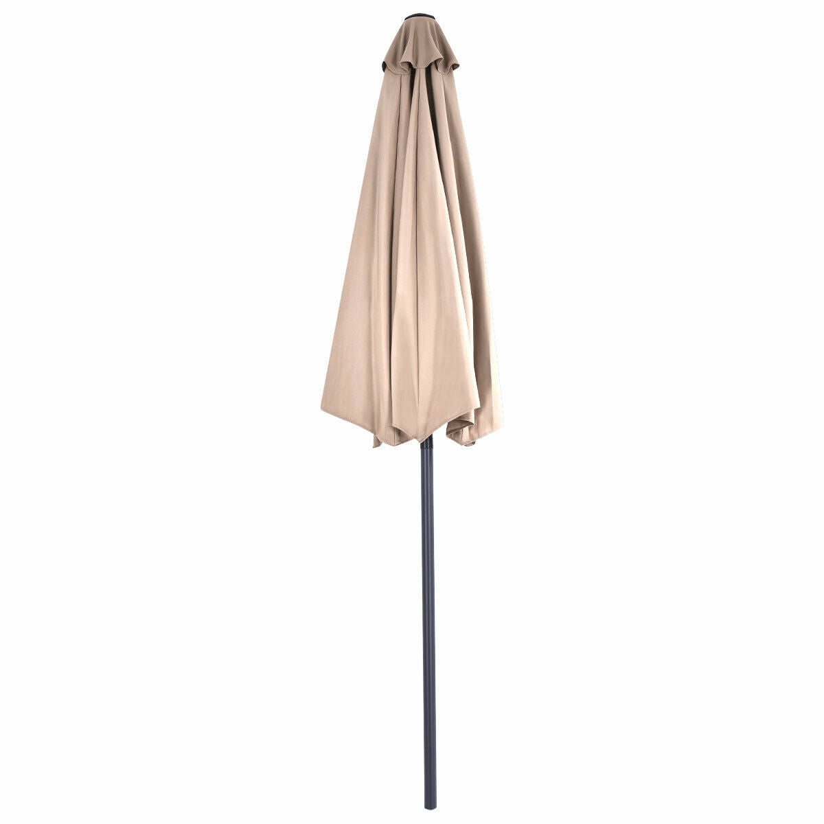 9Ft Patio Bistro Half Round Umbrella -Beige Kids Crystal