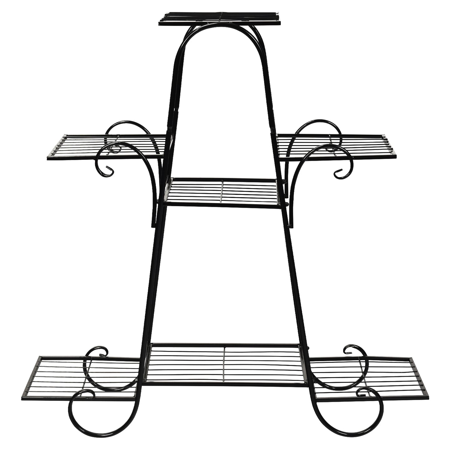 7 Tier Metal Patio Plant Stand Kids Crystal