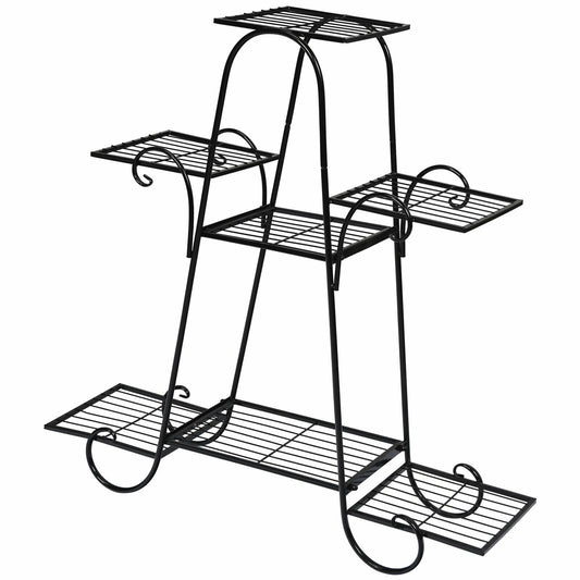 7 Tier Metal Patio Plant Stand Kids Crystal