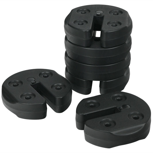 Set of 6 Canopy Weights 30lbs Weight Plate Kit with No-Pinch Design Kids Crystal