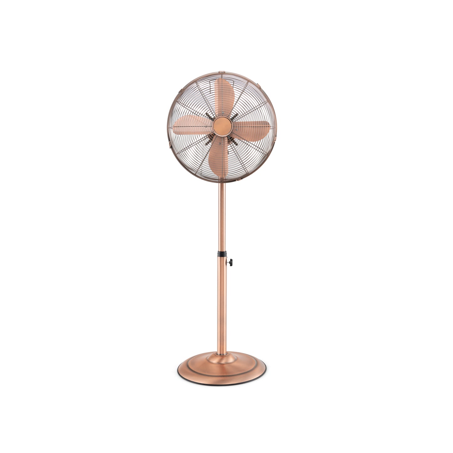 16 Inch Pedestal Standing Fan Oscillating Pedestal Fan with 3 Speeds and Adjustable Height-Copper Kids Crystal