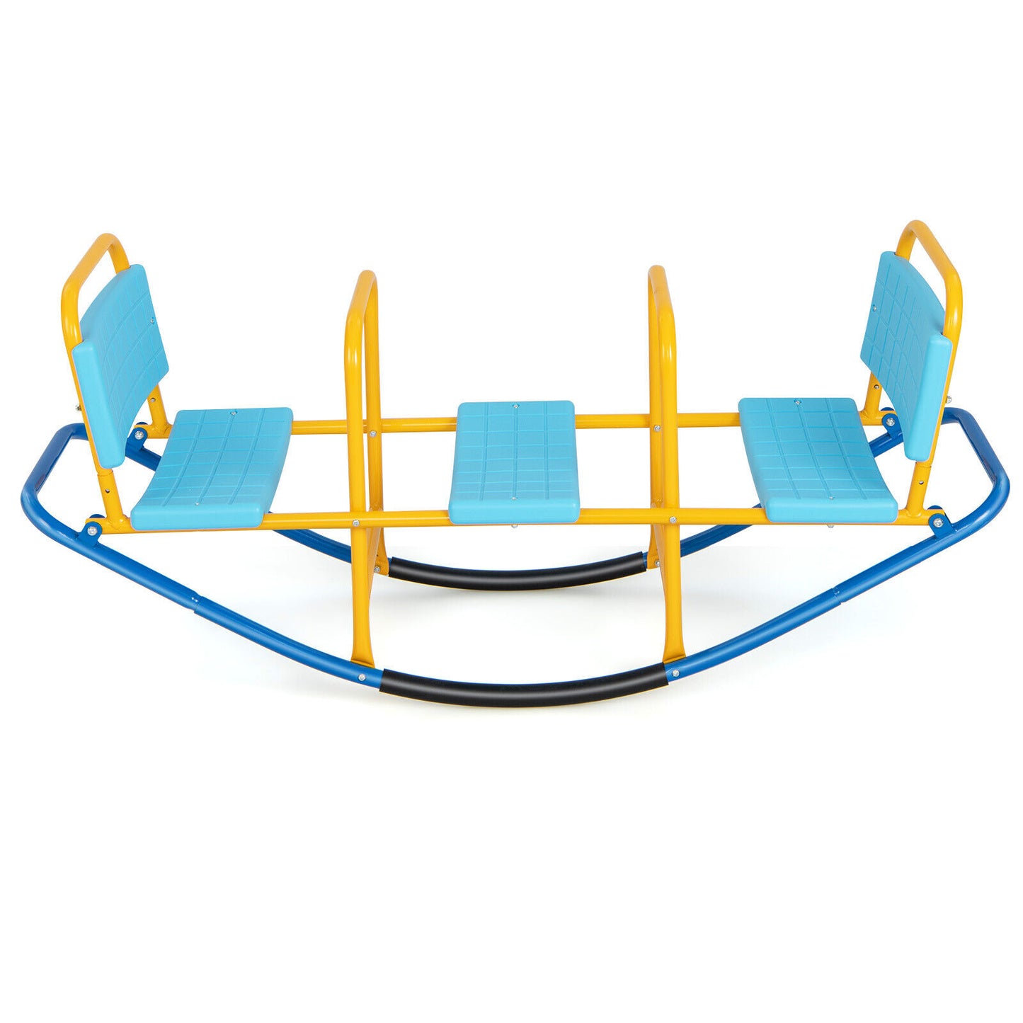 Outdoor Kids Seesaw Swivel Teeter for 3 to 8 Years Old-Blue Kids Crystal