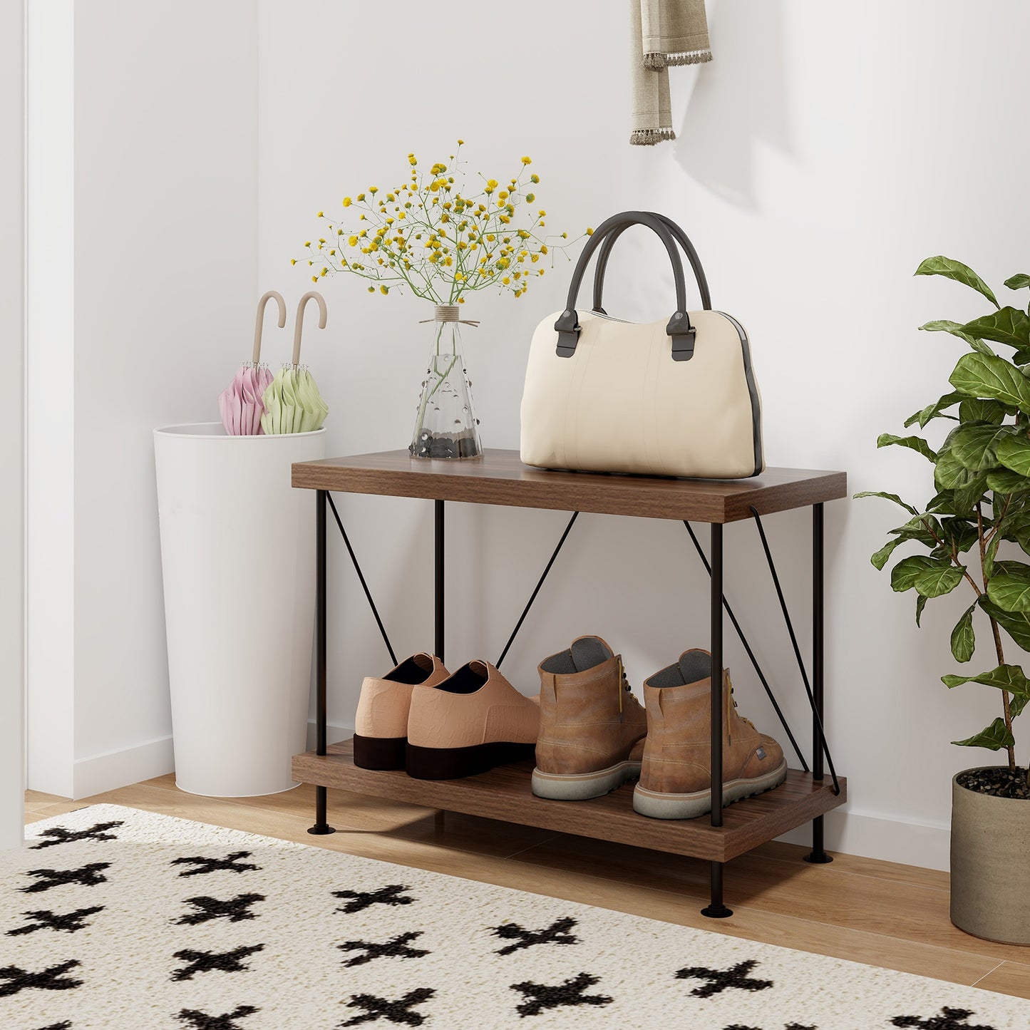 2/3/4/5-Tier Multipurpose Display Rack with Metal Frame-2-Tier Kids Crystal