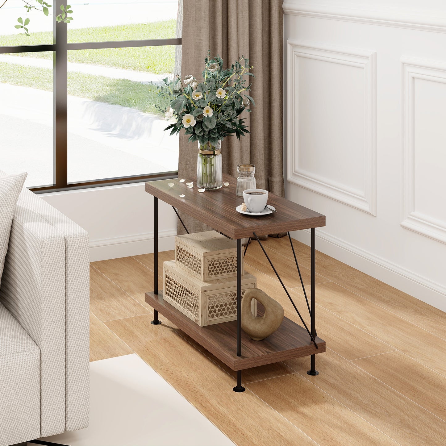 2/3/4/5-Tier Multipurpose Display Rack with Metal Frame-2-Tier Kids Crystal