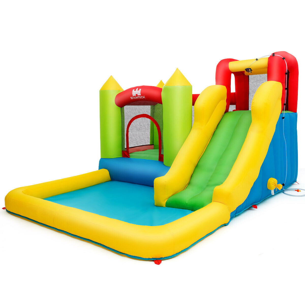 Outdoor Inflatable Bounce House with 480 W Blower Kids Crystal