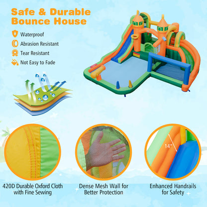 Kids Inflatable Water Slide for Yard Lawn (Without Blower)