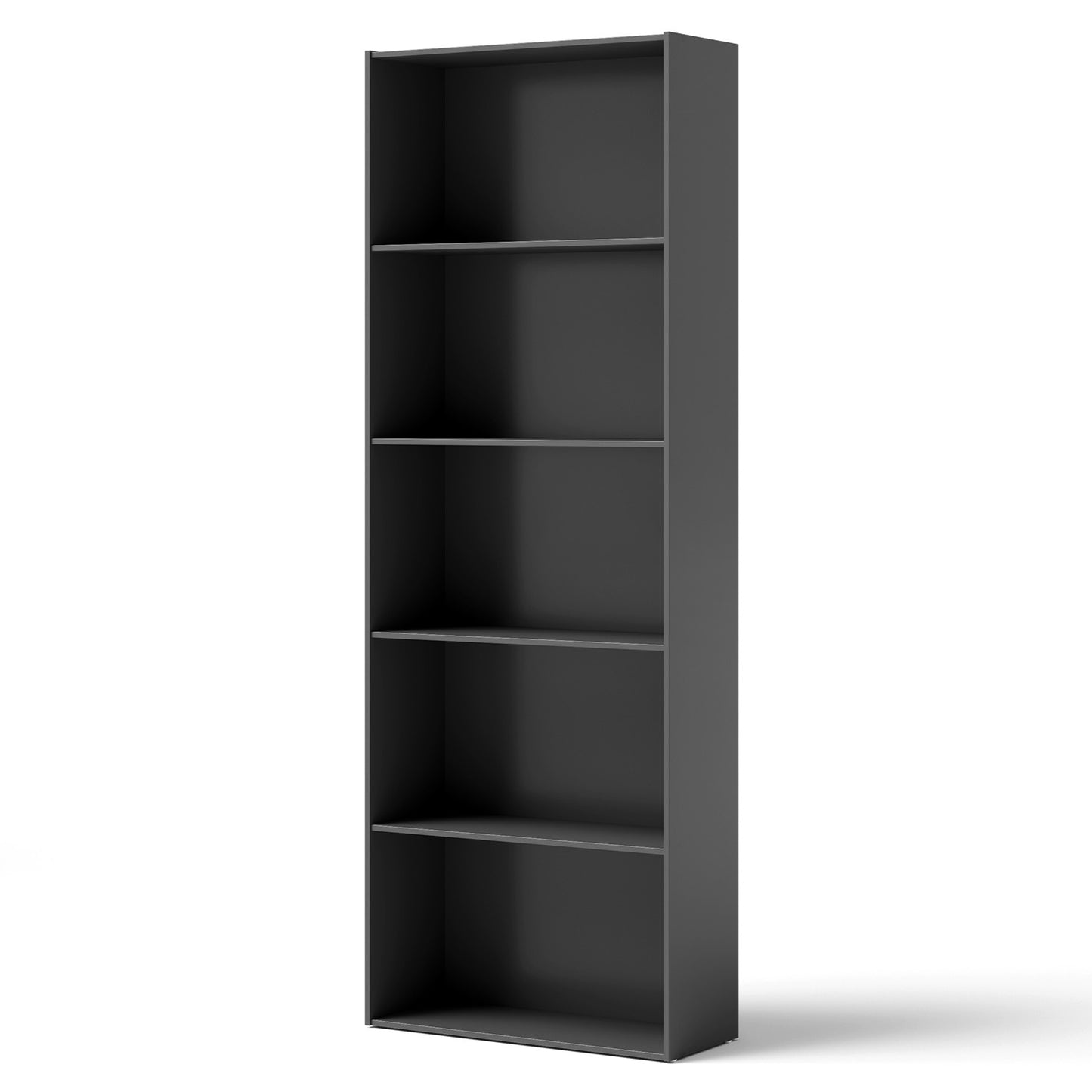 5-Shelf Storage Bookcase Modern Multi-Functional Display Cabinet Furniture-Black Kids Crystal