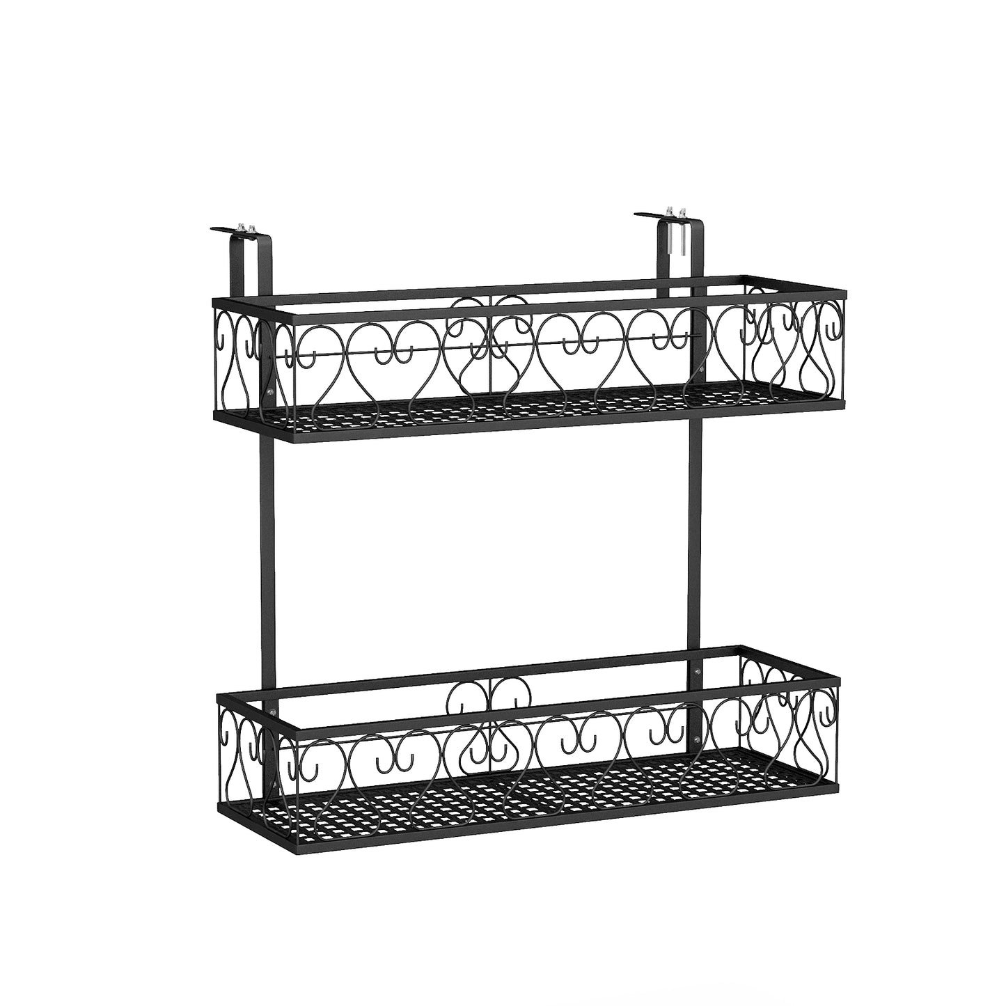 Flower Pot Holder with Adjustable Hooks and 2 Planter Baskets Kids Crystal