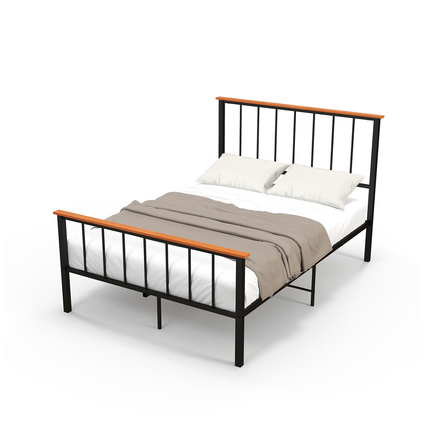 Full/Queen Bed Frame with Headboard and Footboard-Full Size Kids Crystal