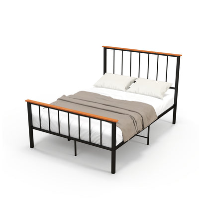 Full/Queen Bed Frame with Headboard and Footboard-Full Size
