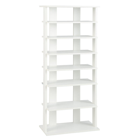 7 Tiers Vertical Shoe Rack for Front Door-White Kids Crystal