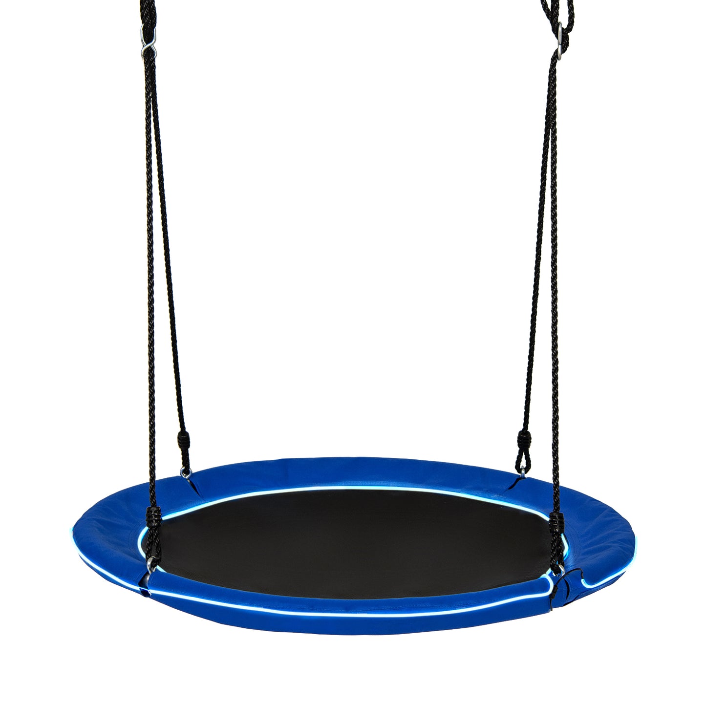 40 Inches Saucer Tree Swing for Kids and Adults-Navy Kids Crystal