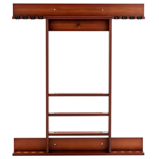 Wall-mounted Billiards Pool Cue Rack Only-Brown Kids Crystal
