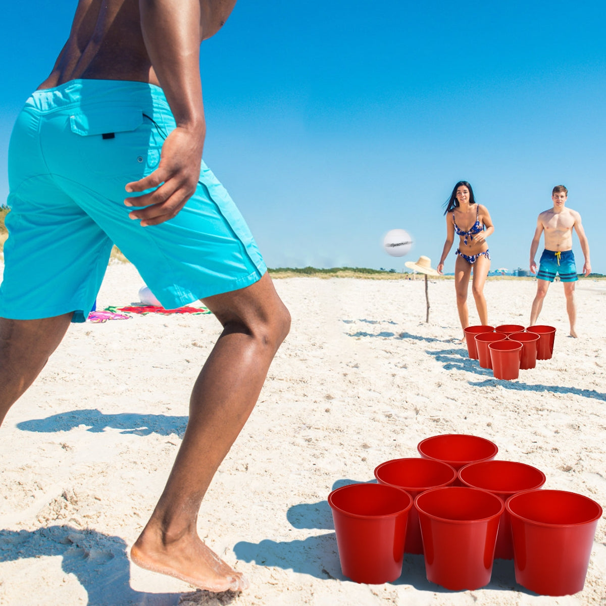 Yard Pong Giant Pong Game Set with Carry Bag Kids Crystal
