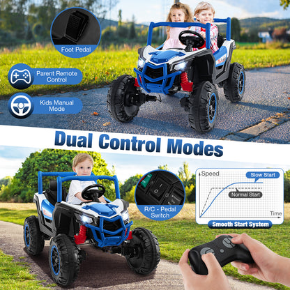 2-Seater Kids Ride on UTV with 2.4G Remote Control for over 3 Years Old Children-Navy