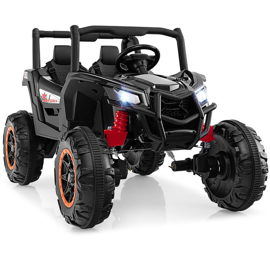 2-Seater Kids Ride on UTV with 2.4G Remote Control for over 3 Years Old Children-Black