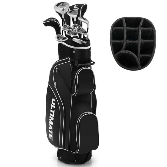 10 Pieces Womens Complete Golf Club Set with Alloy Driver Kids Crystal