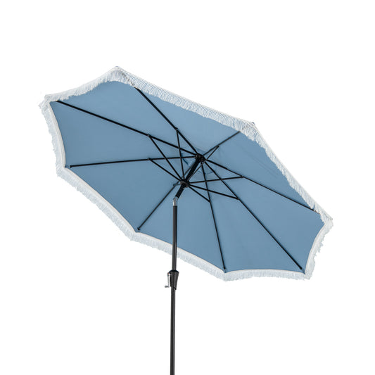 9 FT Patio Umbrella with Sun-Protective Canopy for Patio Garden Pool-Navy Kids Crystal