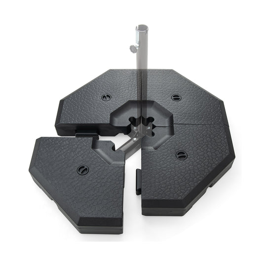 4 Pieces Patio Cantilever Offset Umbrella Weights Base Plate Set Kids Crystal