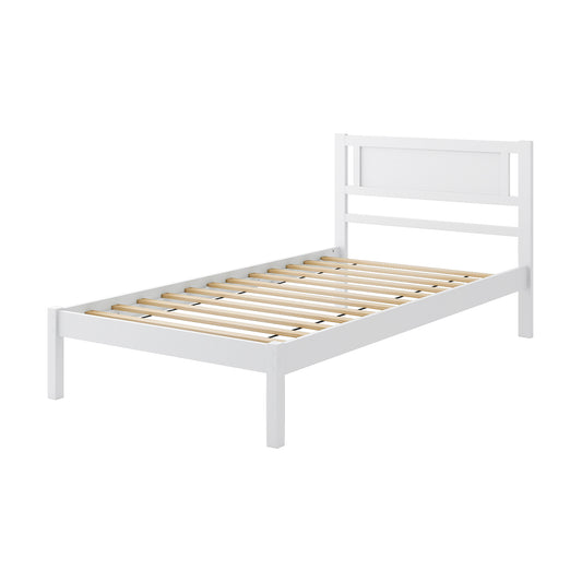 Twin/Full/Queen Size Wood Bed Frame with Headboard and Wooden Slats Support-Twin Kids Crystal